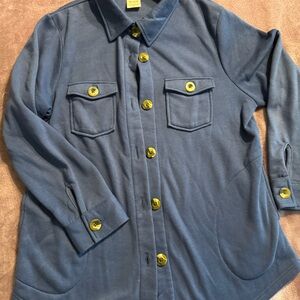Blair Navy Garment with Yellow Label